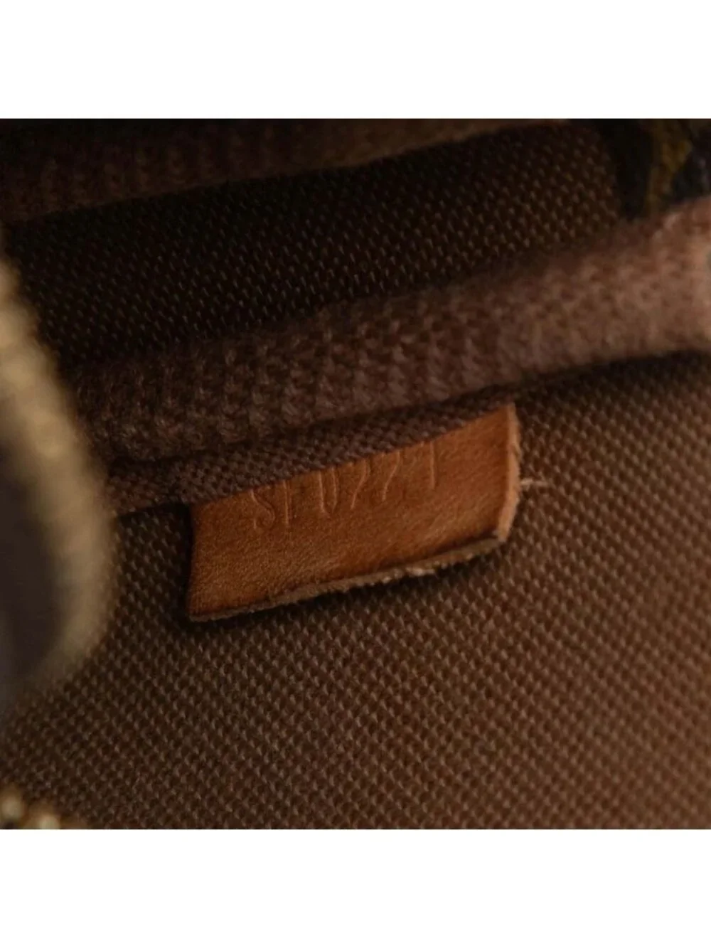 Louis Vuitton Monogram Mini Pochette Chain Handbag Pouch Brown Leather - Picture 6 of 7